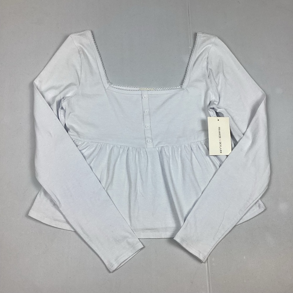 Frankee & Skylarr Peplum Cropped Babydoll Top Juniors XL NEW!